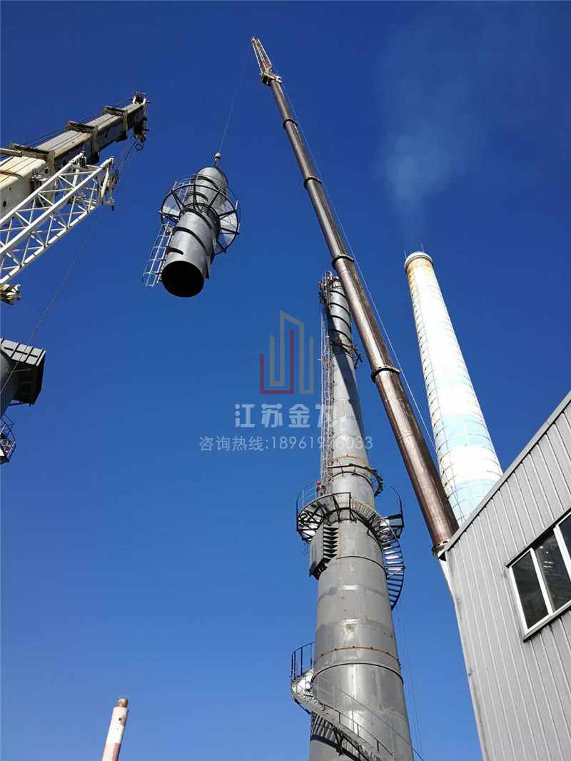 宁波钢烟囱吊装